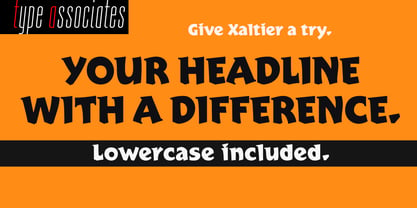 Xaltier Font Poster 4